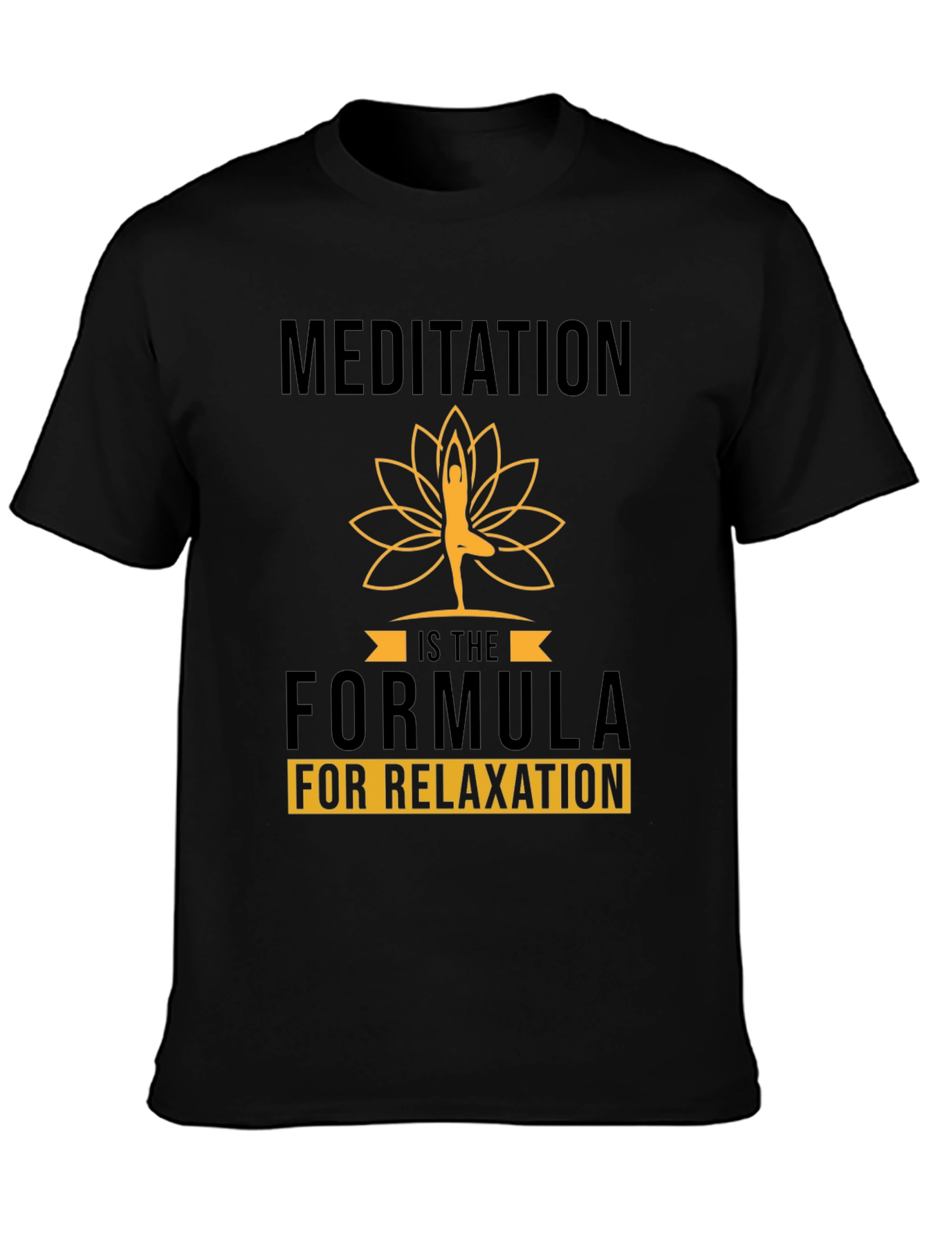 Meditation Formula Black Graphic Tee