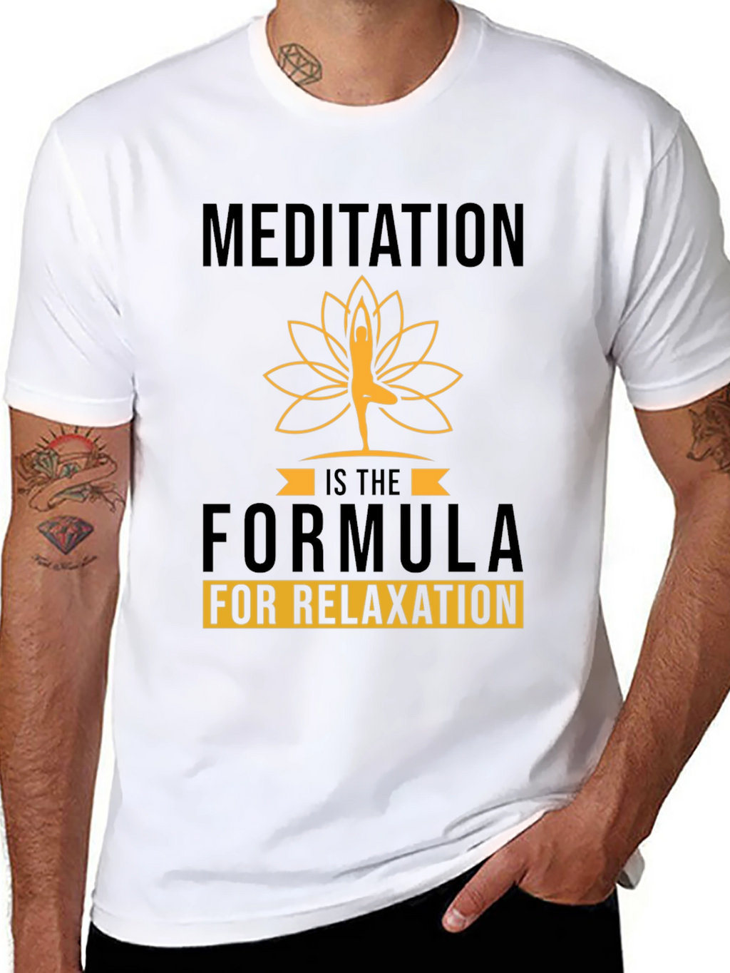 Meditation Formula Black Graphic Tee