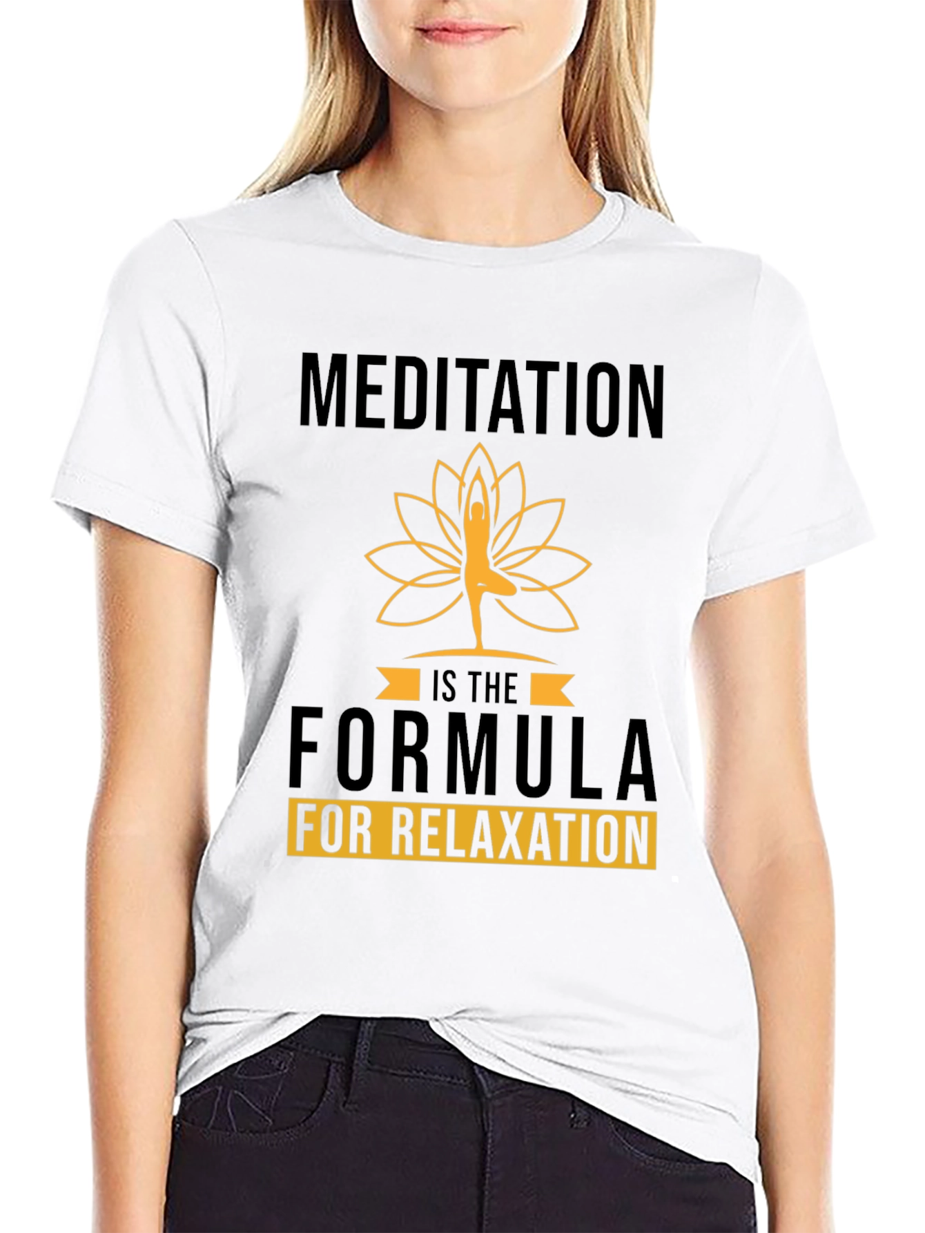 Meditation Formula Black Graphic Tee
