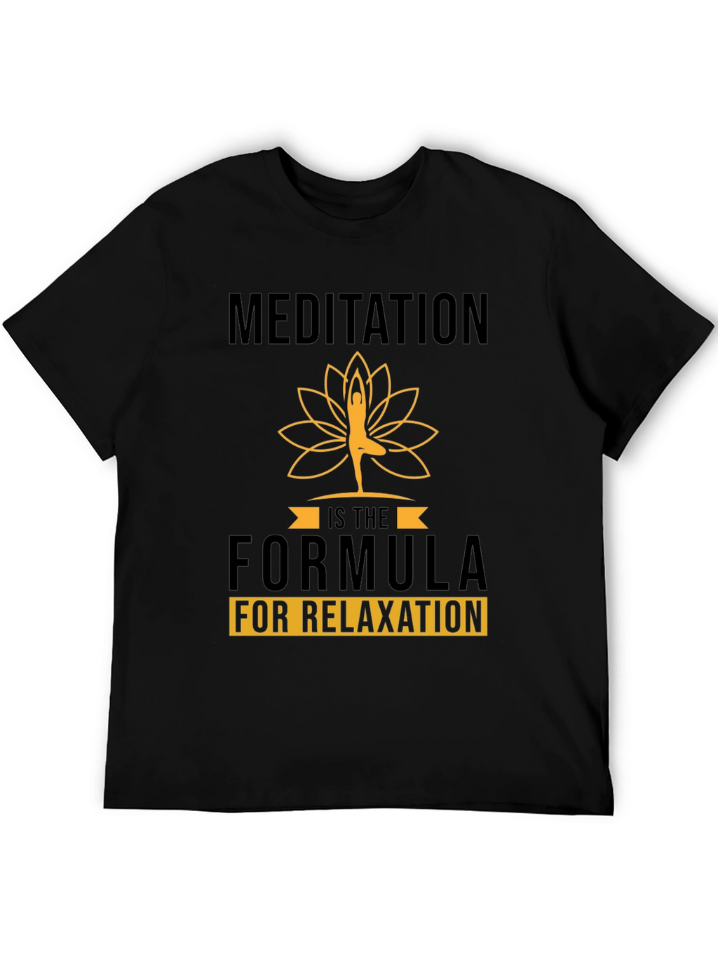 Meditation Formula Black Graphic Tee