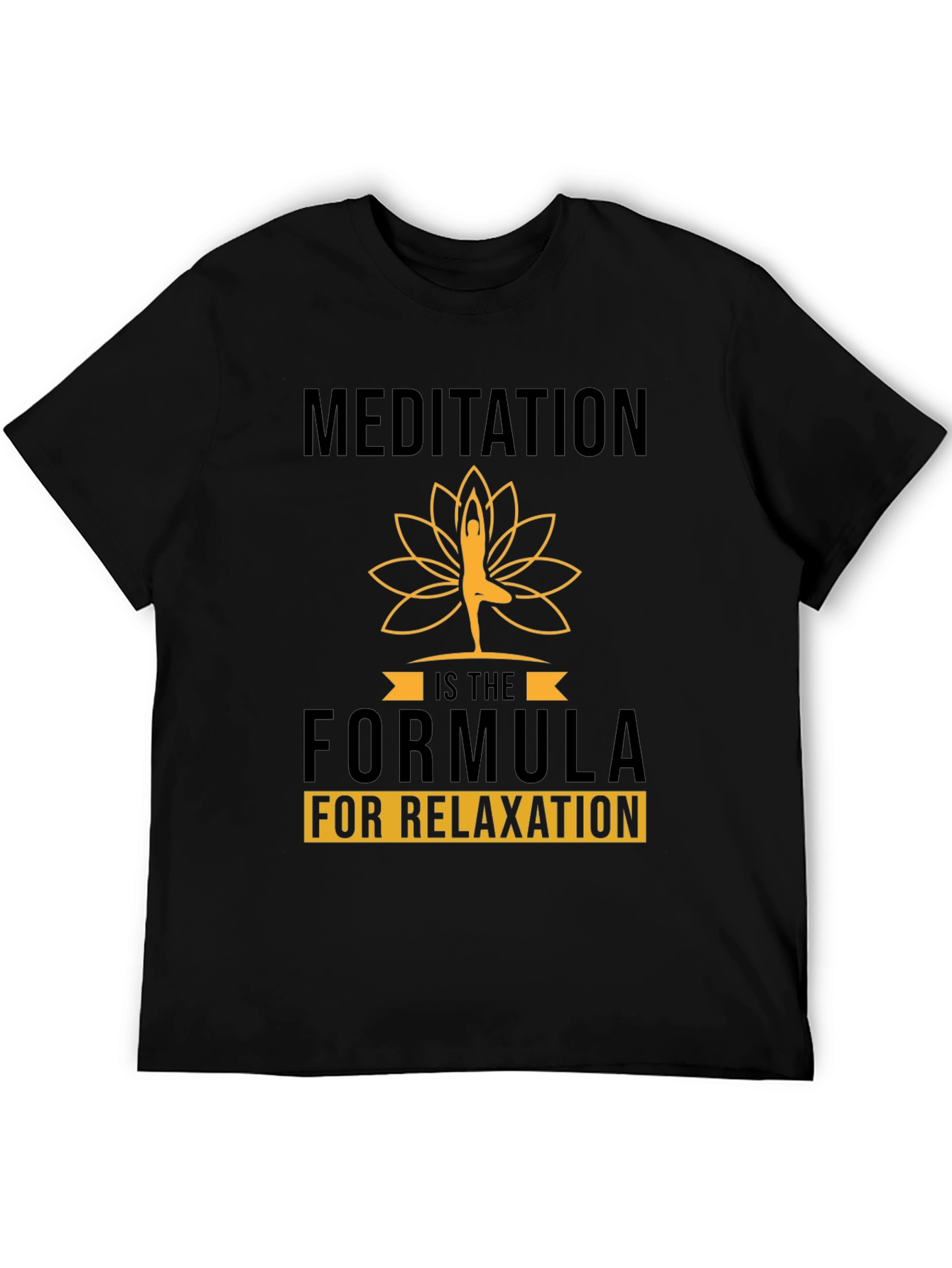 Meditation Formula Black Graphic Tee