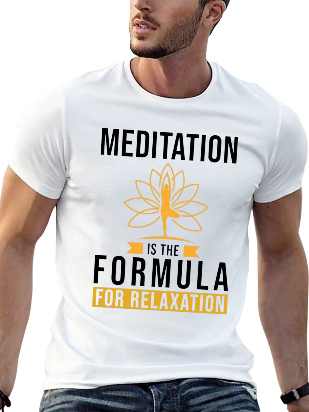 Meditation Formula Black Graphic Tee