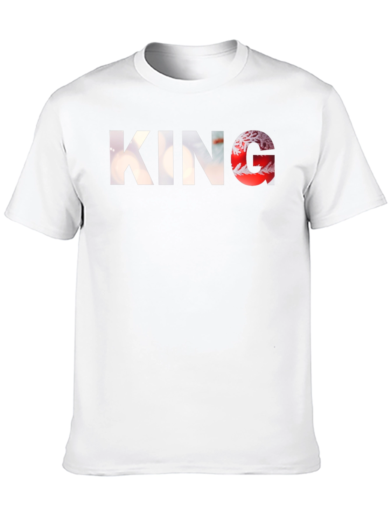 King Graphic Black T-Shirt for Men