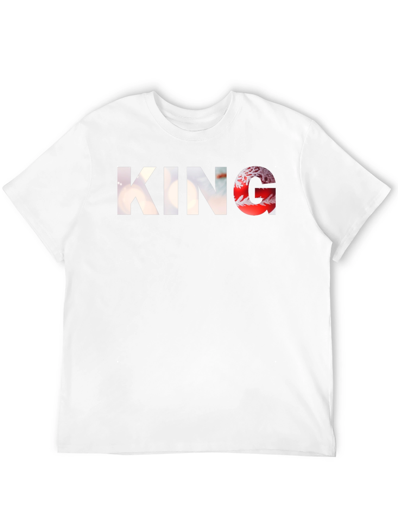 King Graphic Black T-Shirt for Men