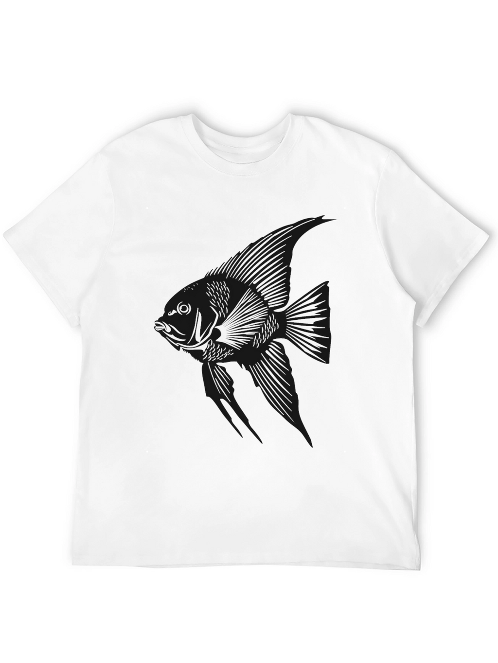 Mens Black Graphic Tee - Stylish & Comfortable
