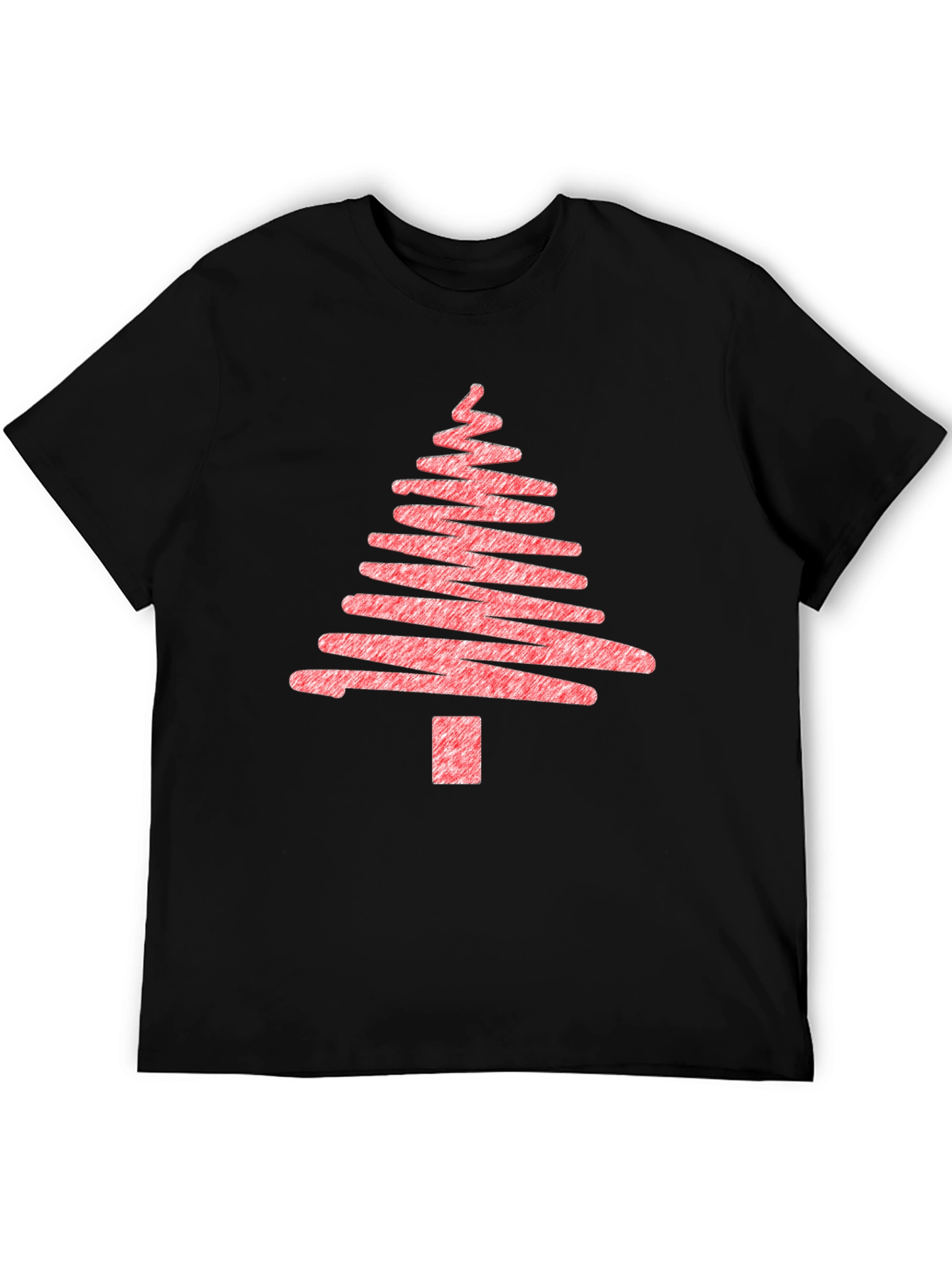 Christmas Tree Scribble Graphic T-Shirt