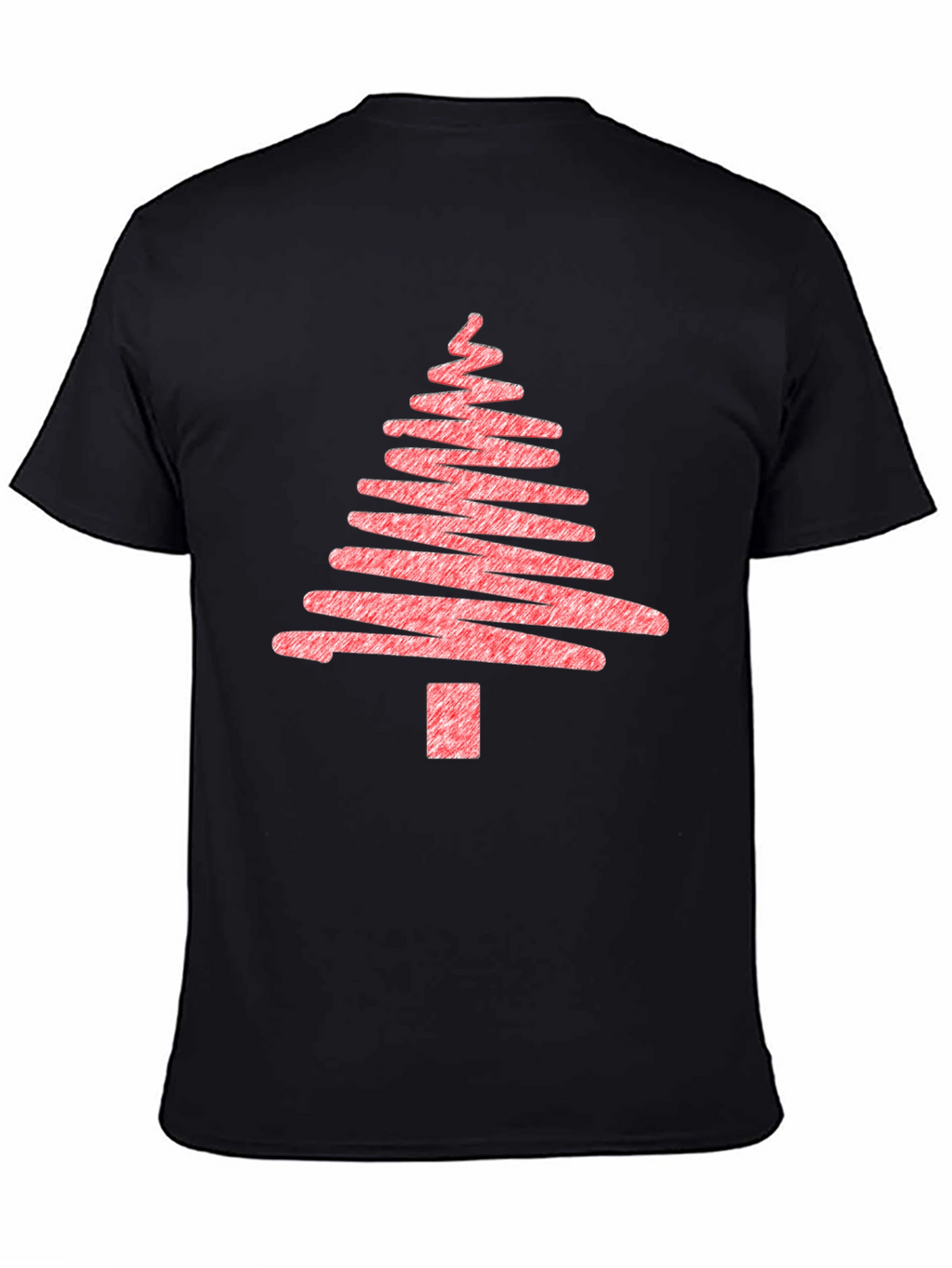 Christmas Tree Scribble Graphic T-Shirt