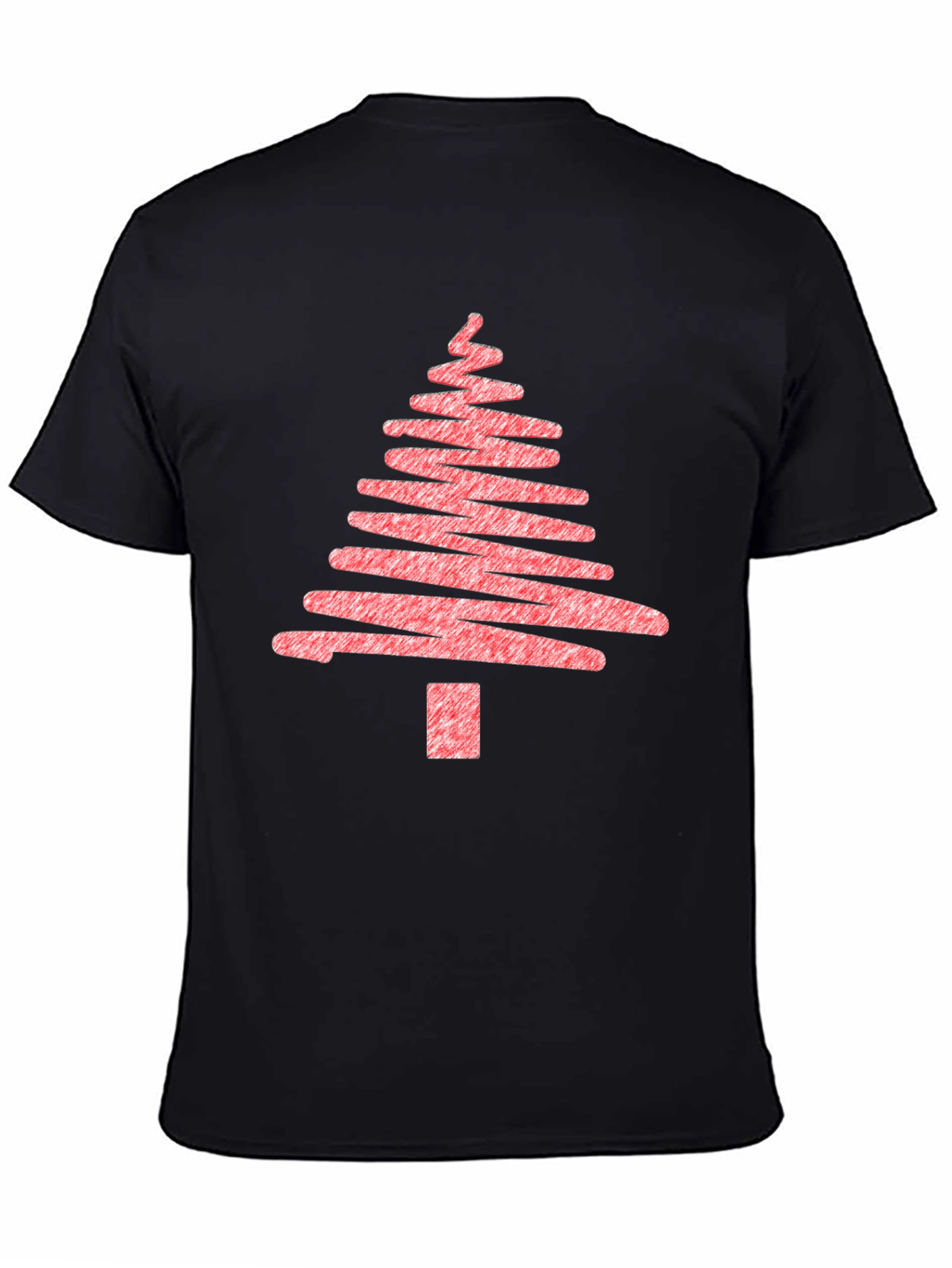 Christmas Tree Scribble Graphic T-Shirt