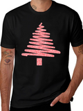 Christmas Tree Scribble Graphic T-Shirt