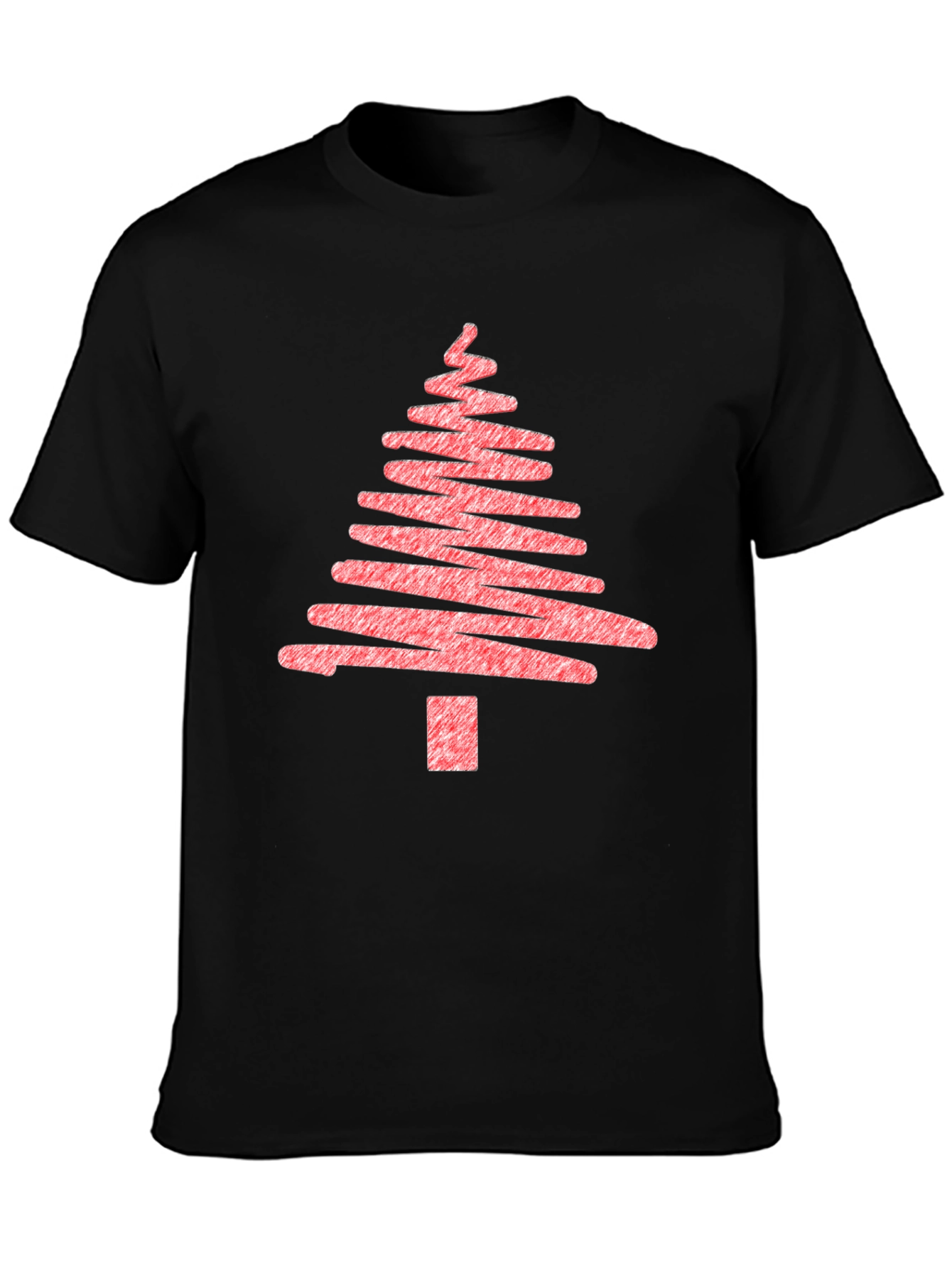 Christmas Tree Scribble Graphic T-Shirt