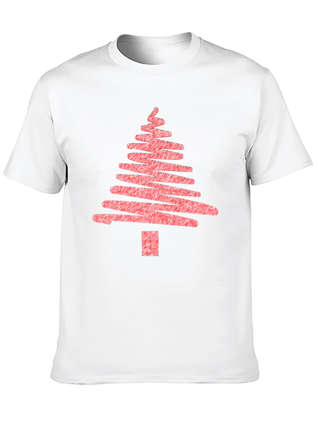 Christmas Tree Scribble Graphic T-Shirt