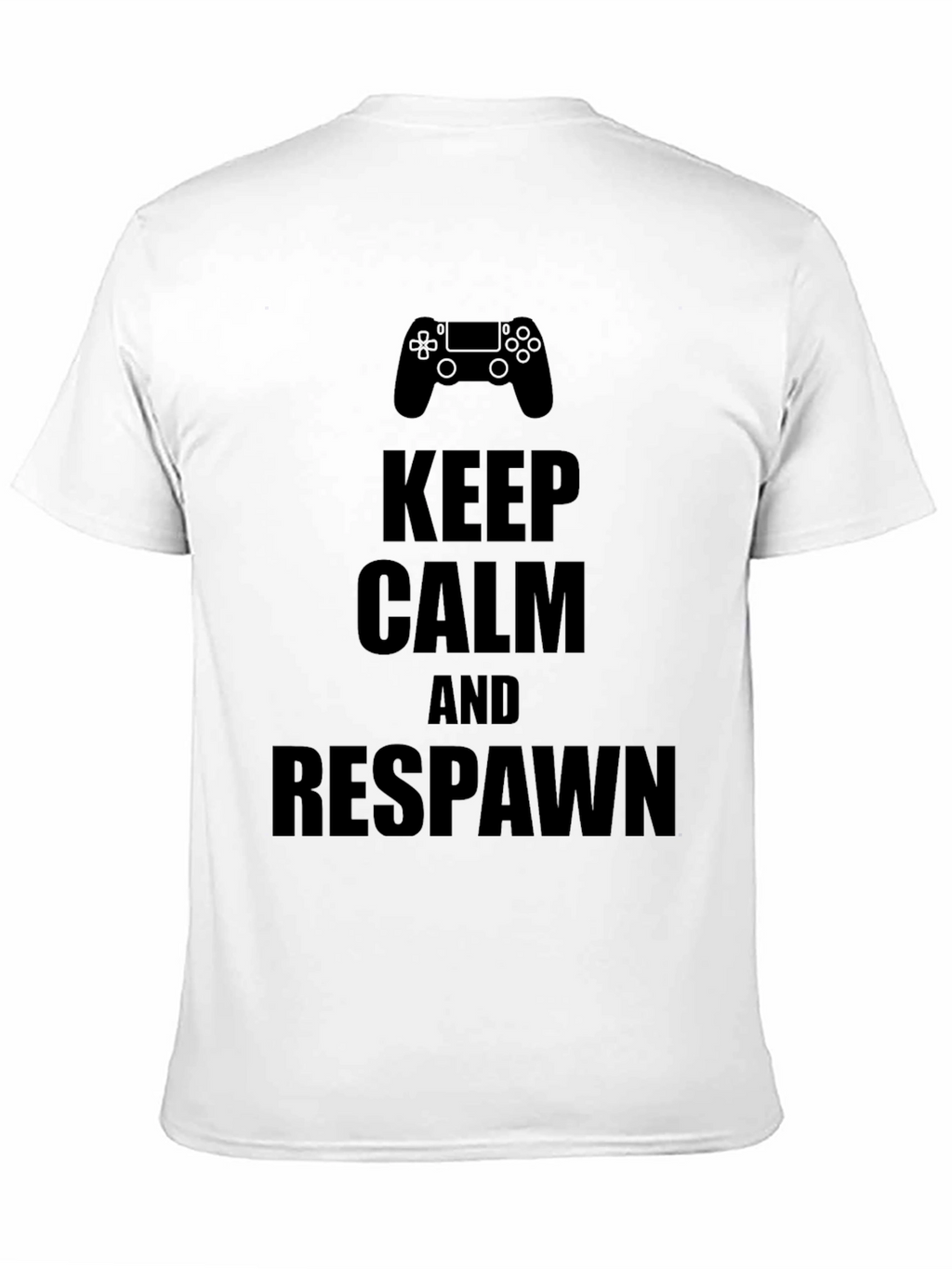 Keep Calm & Respawn Black Gaming T-Shirt