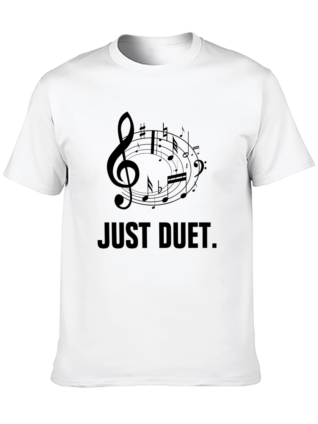Just Duet Music T-Shirt - Black Graphic Tee