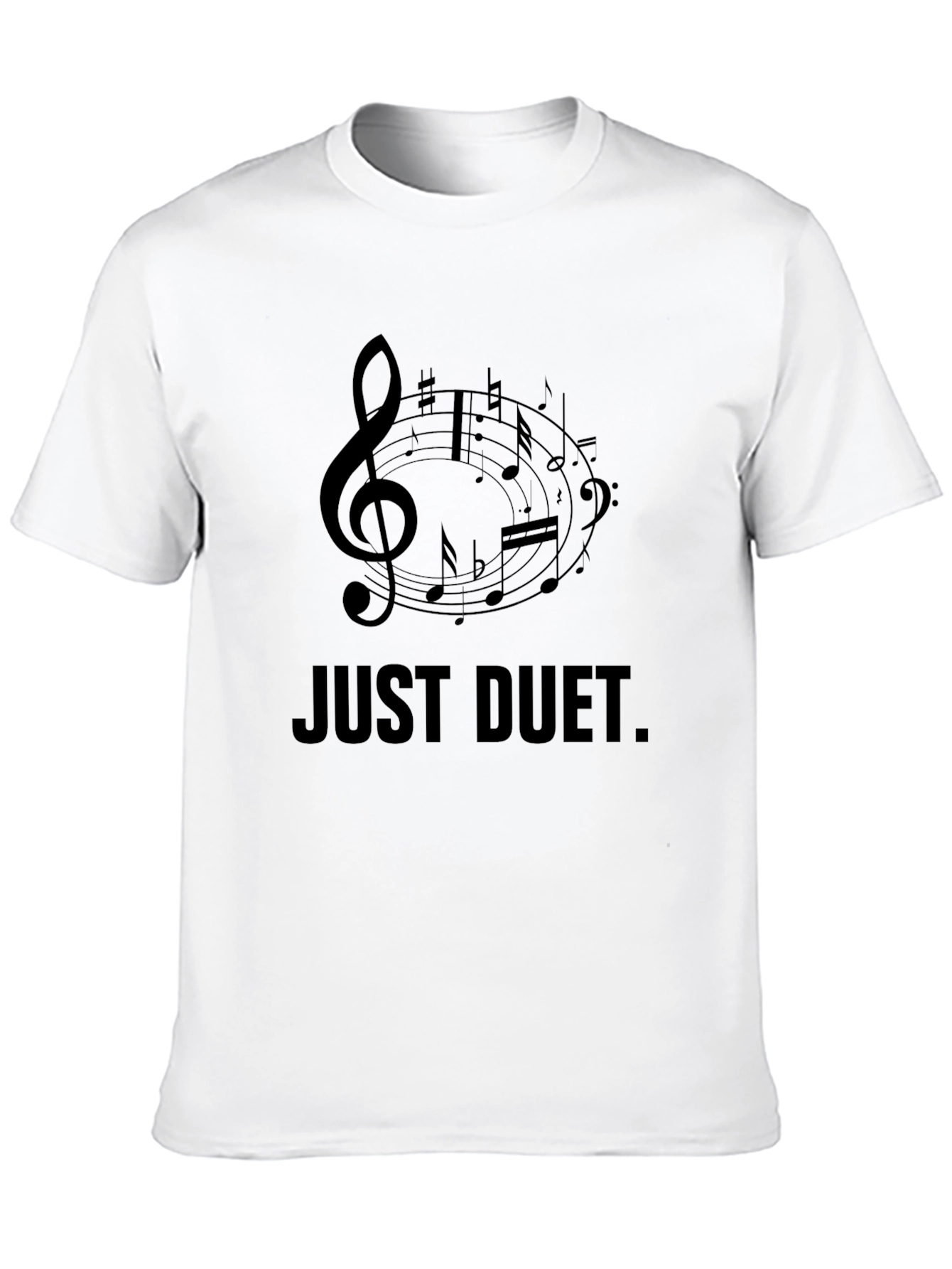 Just Duet Music T-Shirt - Black Graphic Tee