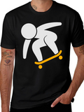 Skateboarder Graphic T-Shirt - Cool Skater Tee