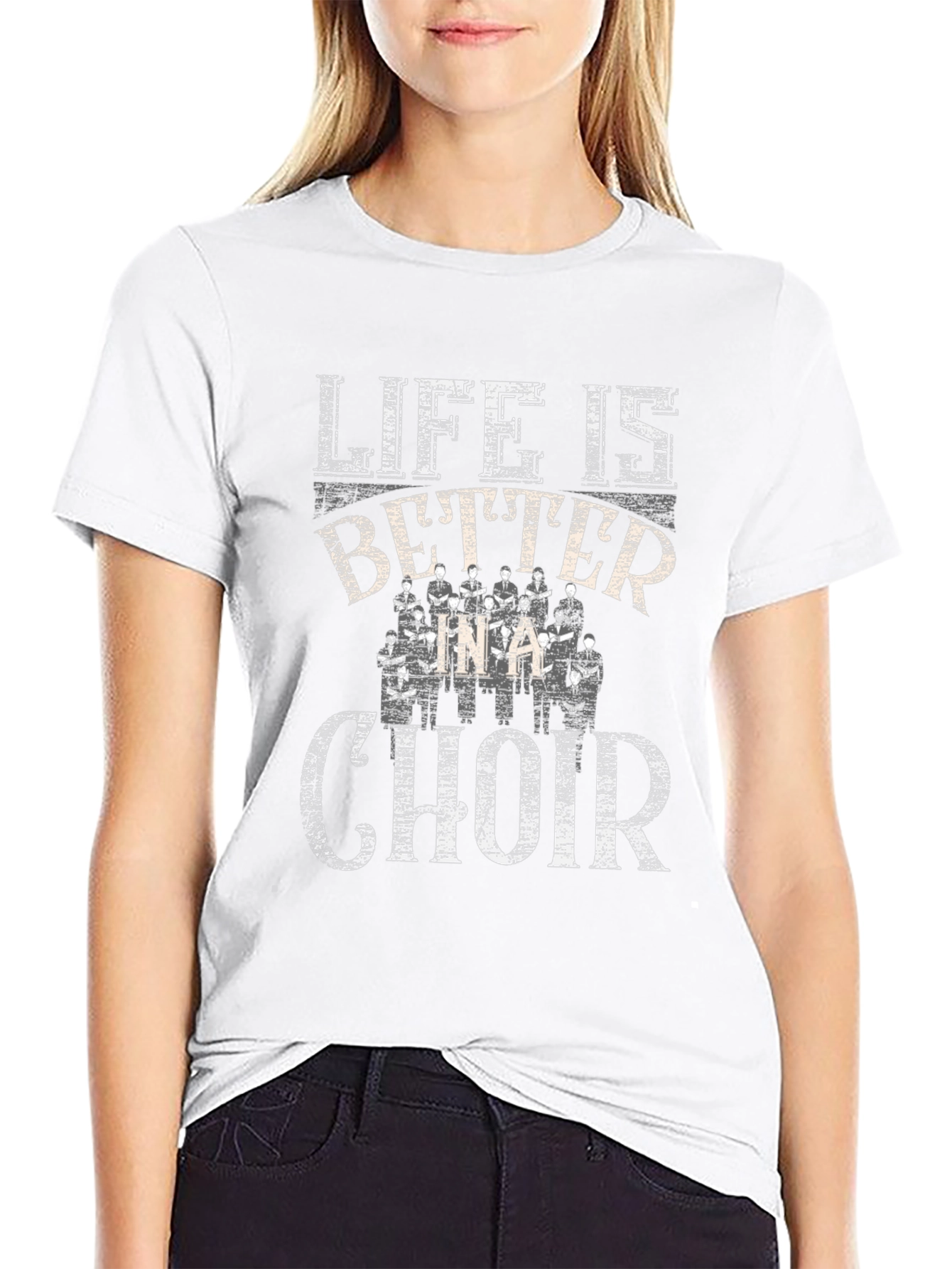 Life is Better Choir Graphic Tee