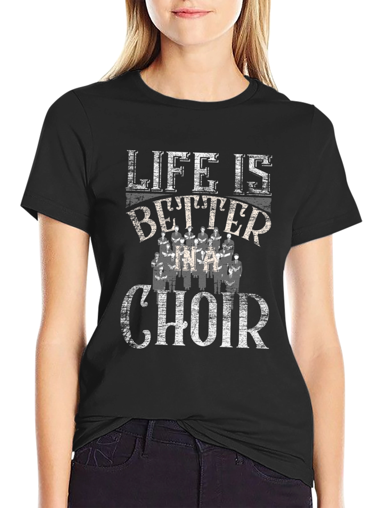 Life is Better Choir Graphic Tee