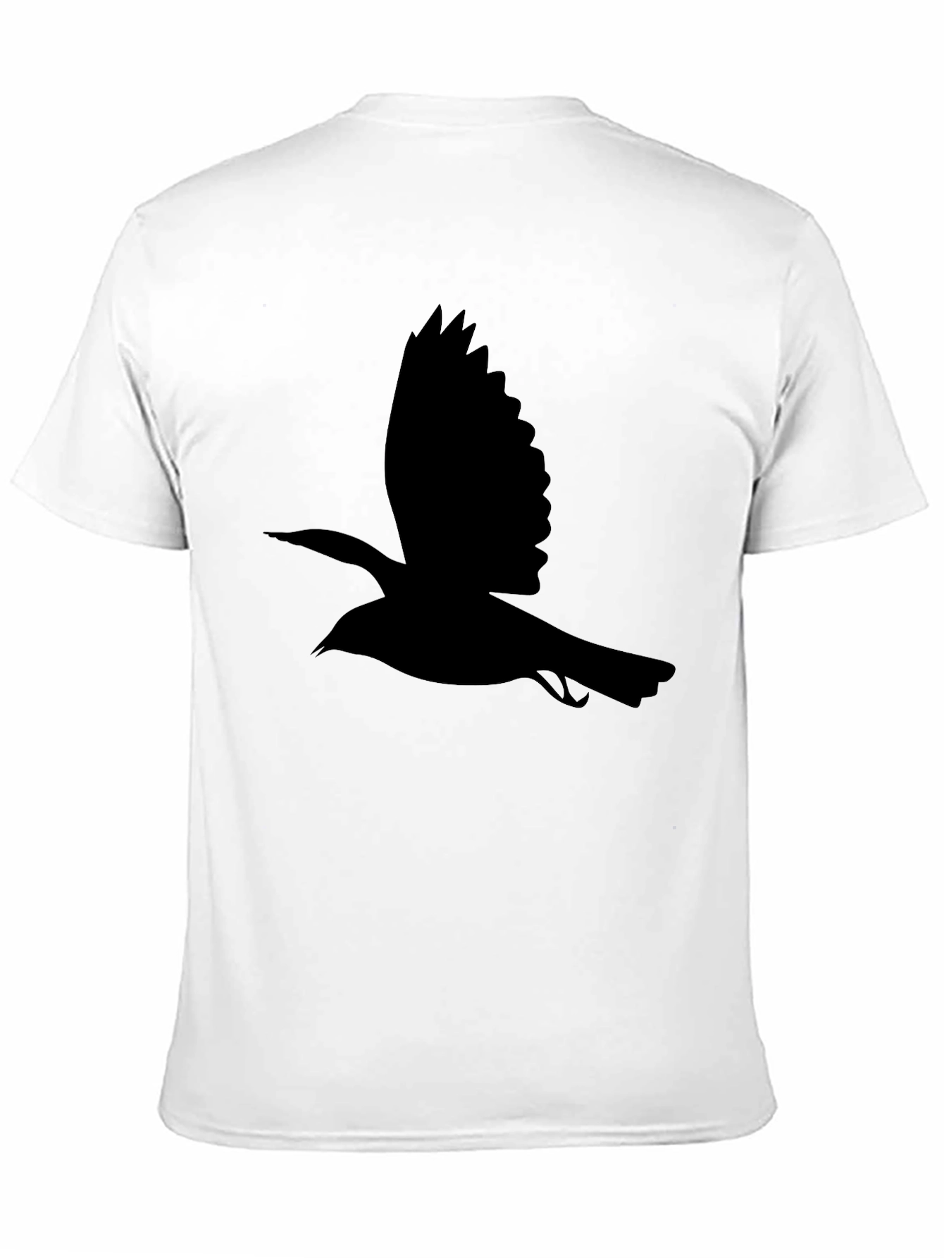 Black Bird Silhouette Tee - Classic Mens T-Shirt