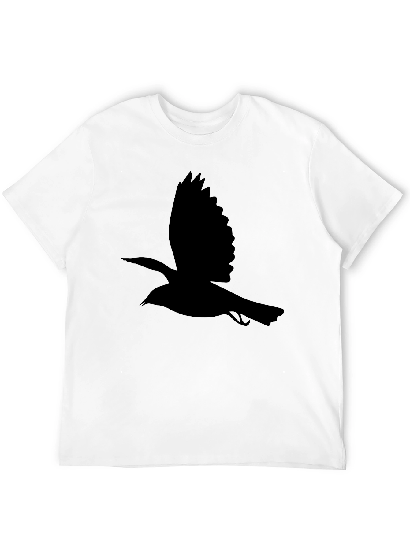 Black Bird Silhouette Tee - Classic Mens T-Shirt