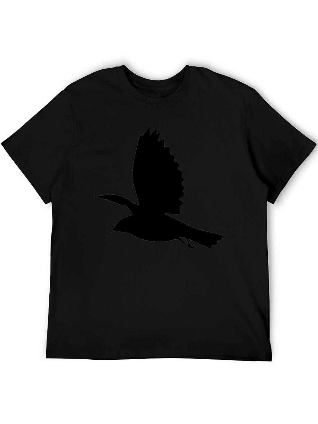 Black Bird Silhouette Tee - Classic Mens T-Shirt