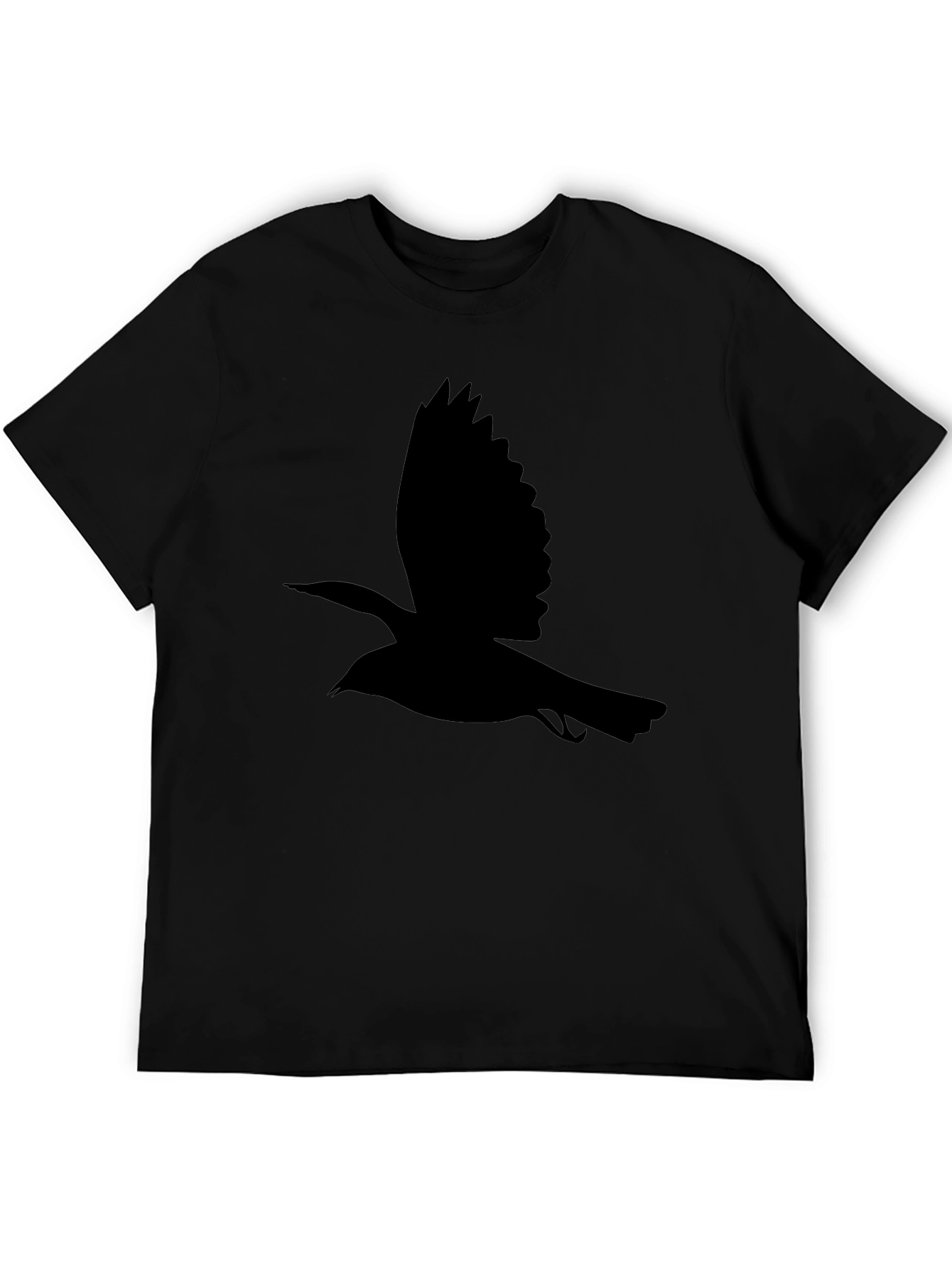 Black Bird Silhouette Tee - Classic Mens T-Shirt