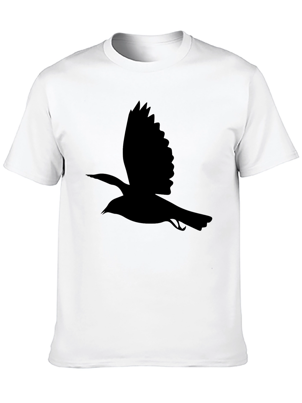 Black Bird Silhouette Tee - Classic Mens T-Shirt