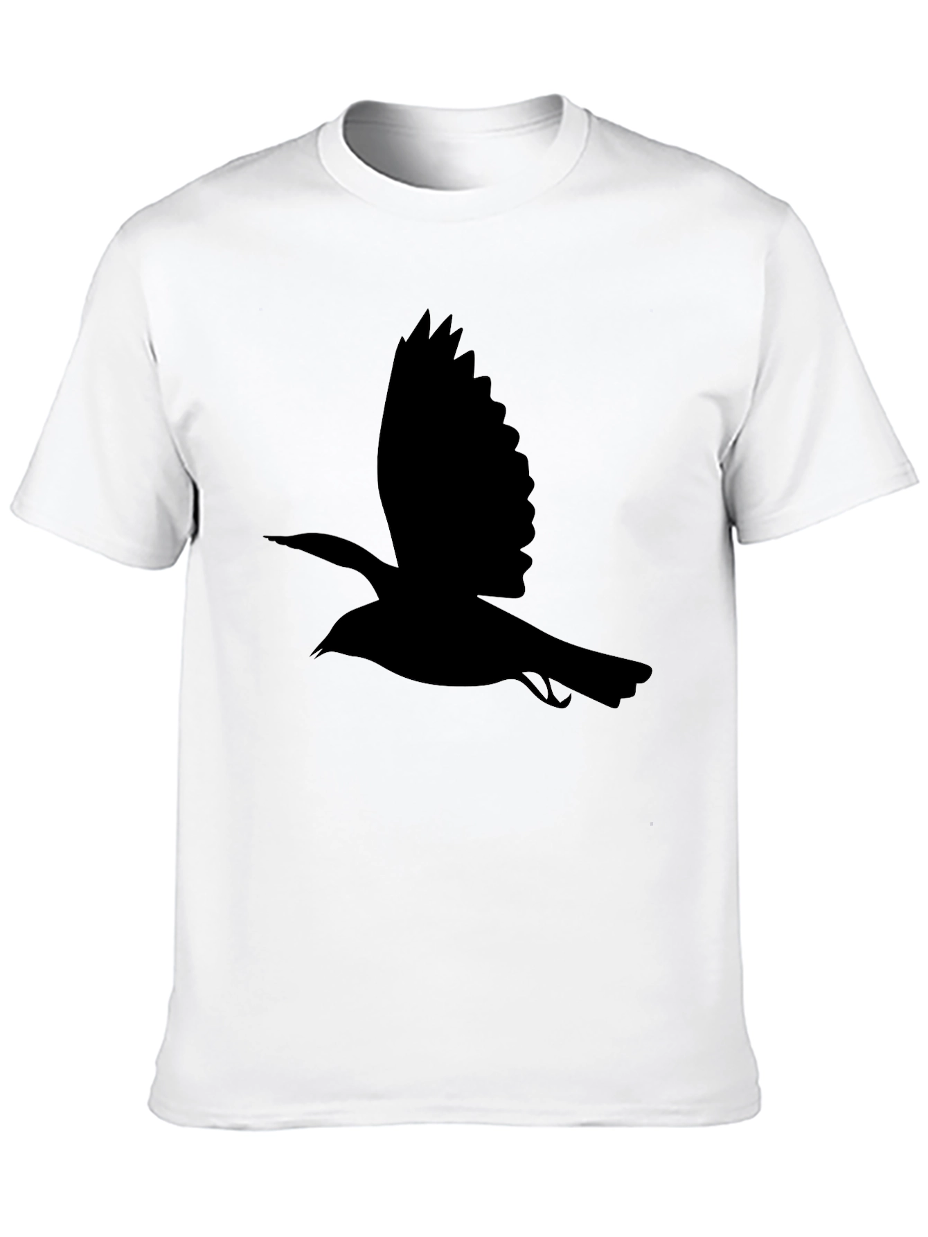 Black Bird Silhouette Tee - Classic Mens T-Shirt