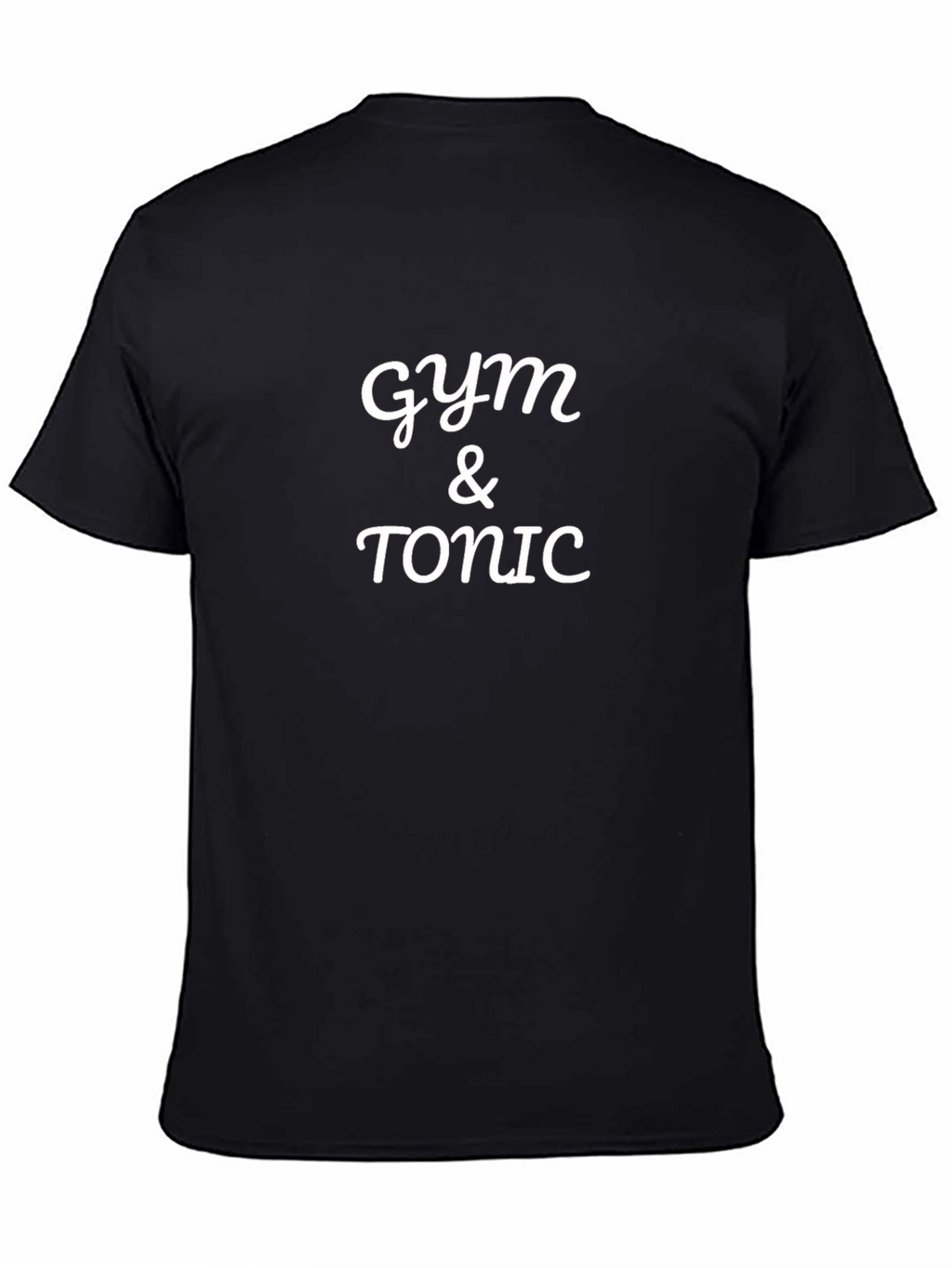 Gym & Tonic Black T-Shirt - Fitness & Fun