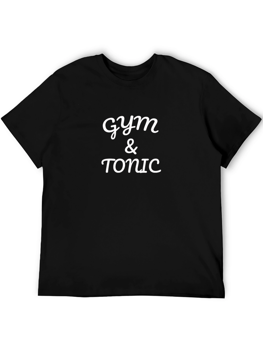 Gym & Tonic Black T-Shirt - Fitness & Fun