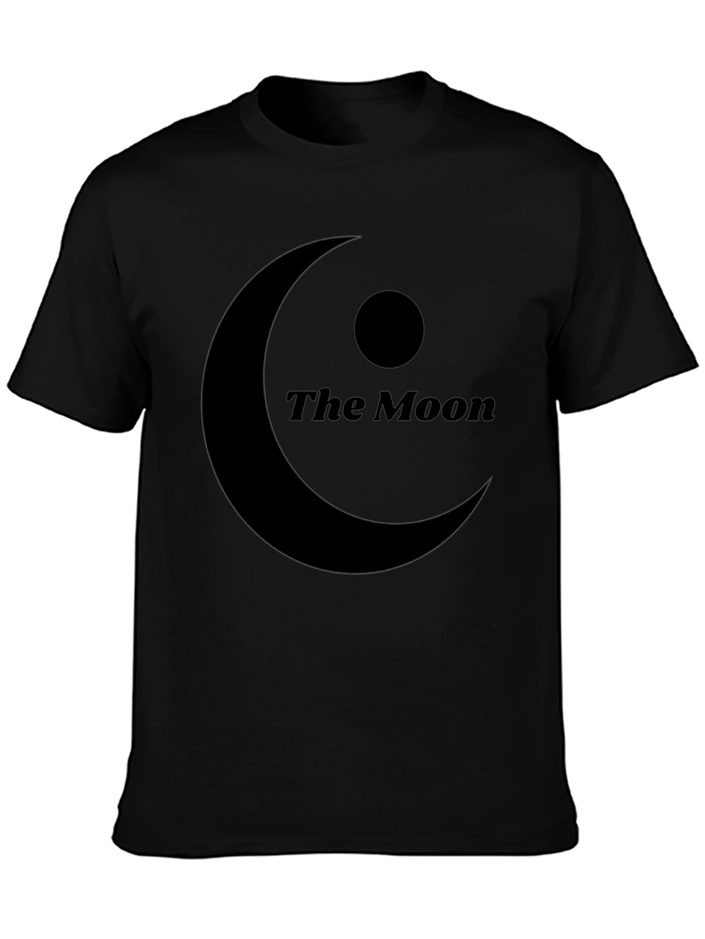 The Moon Graphic Black T-Shirt