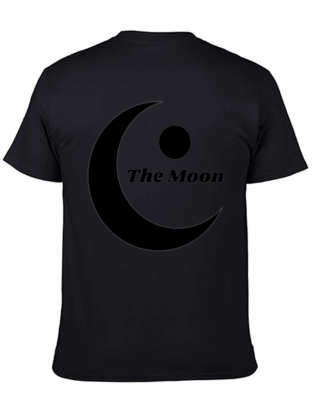 The Moon Graphic Black T-Shirt
