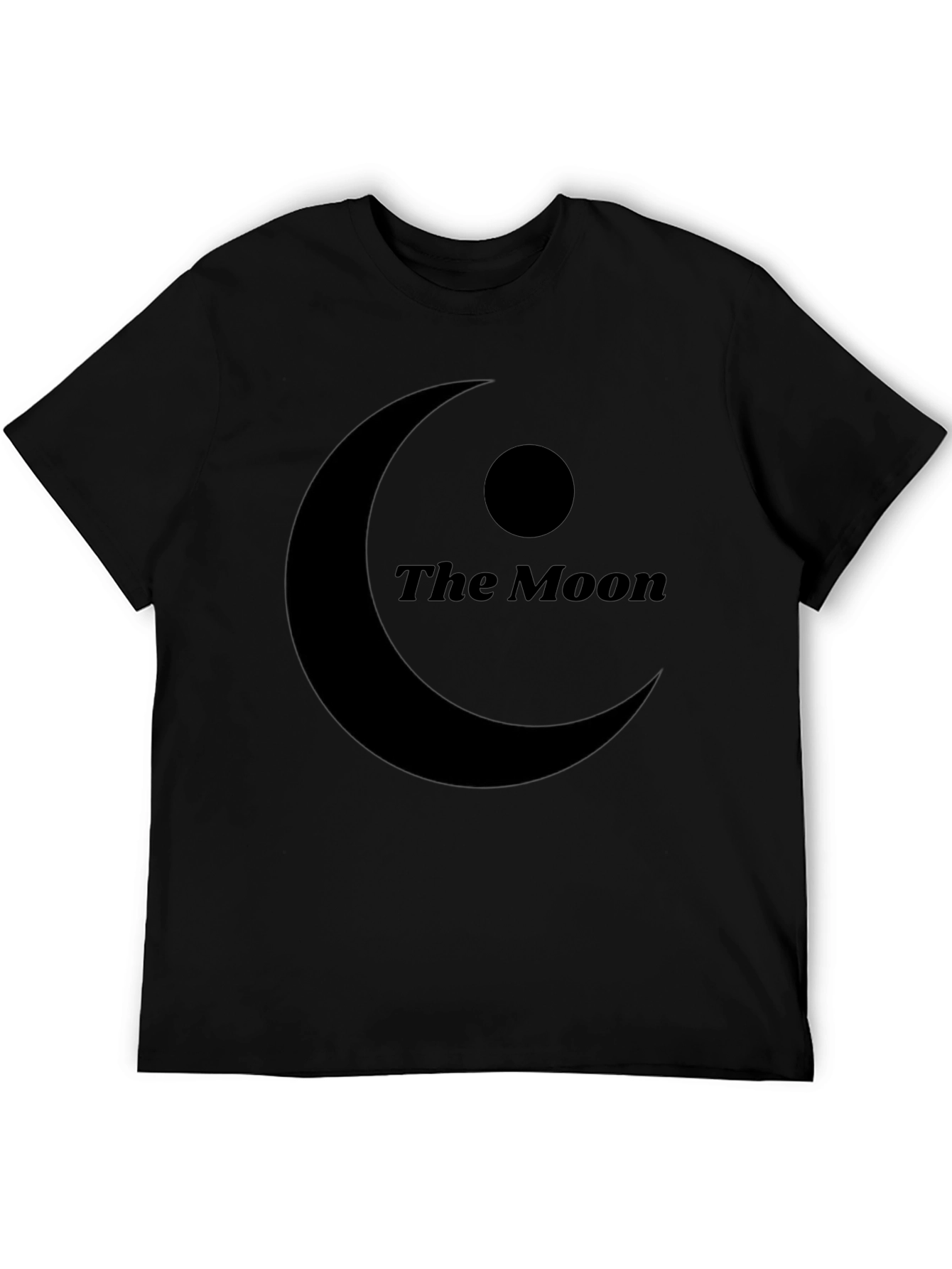 The Moon Graphic Black T-Shirt