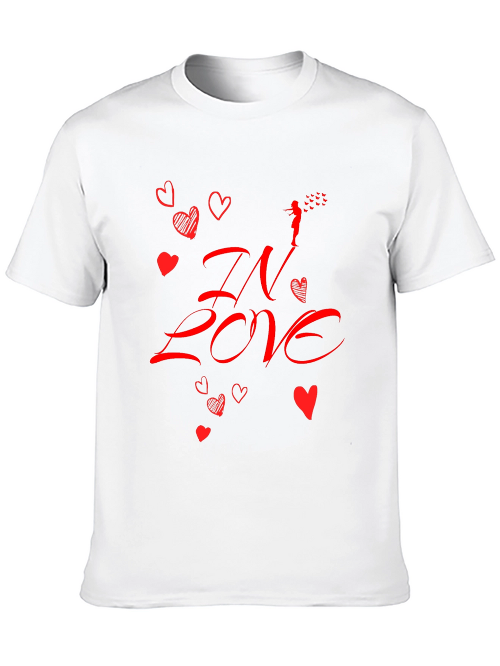 In Love Graphic Tee - Black Casual Shirt