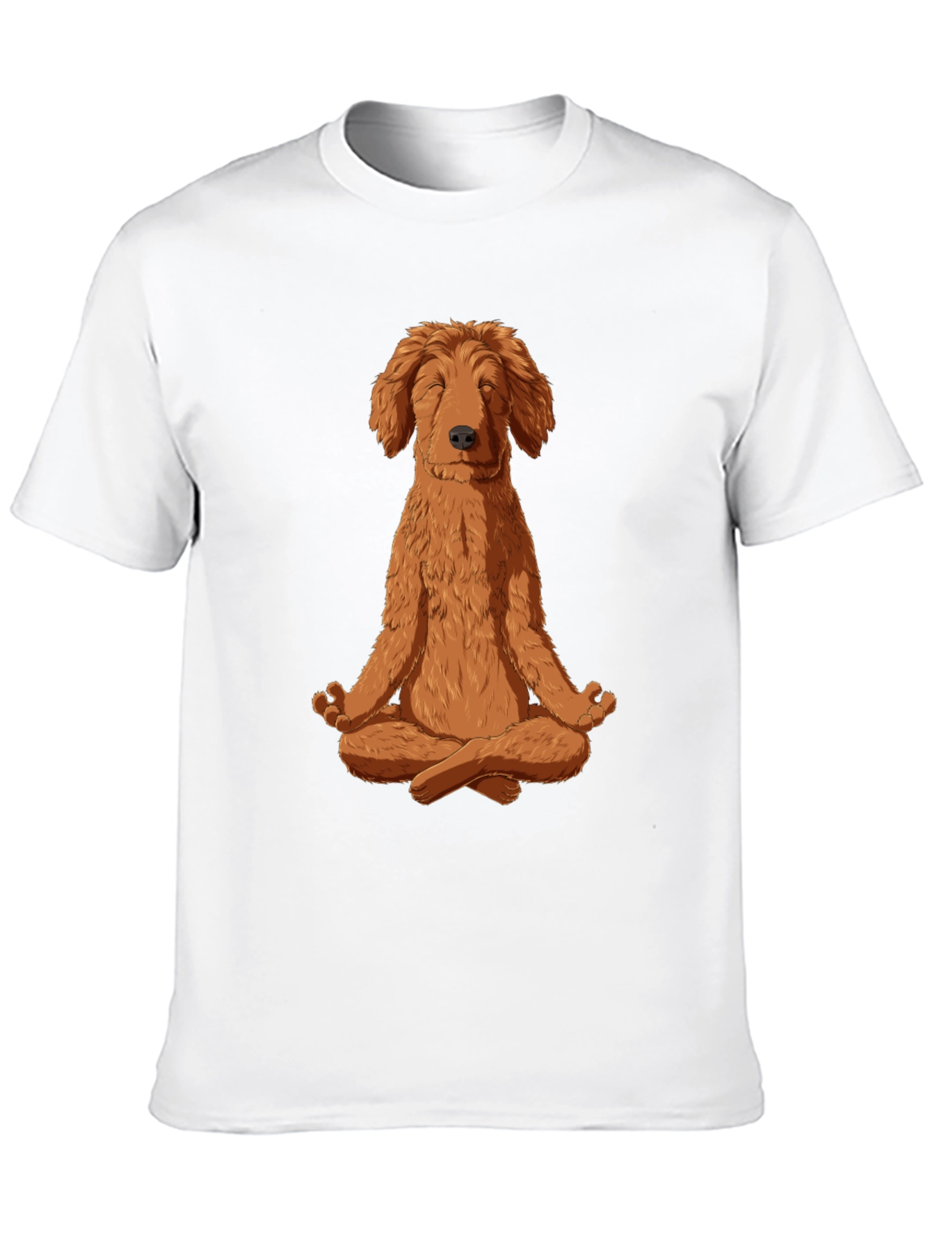 Meditating Dog Graphic Tee - Zen Dog T-Shirt
