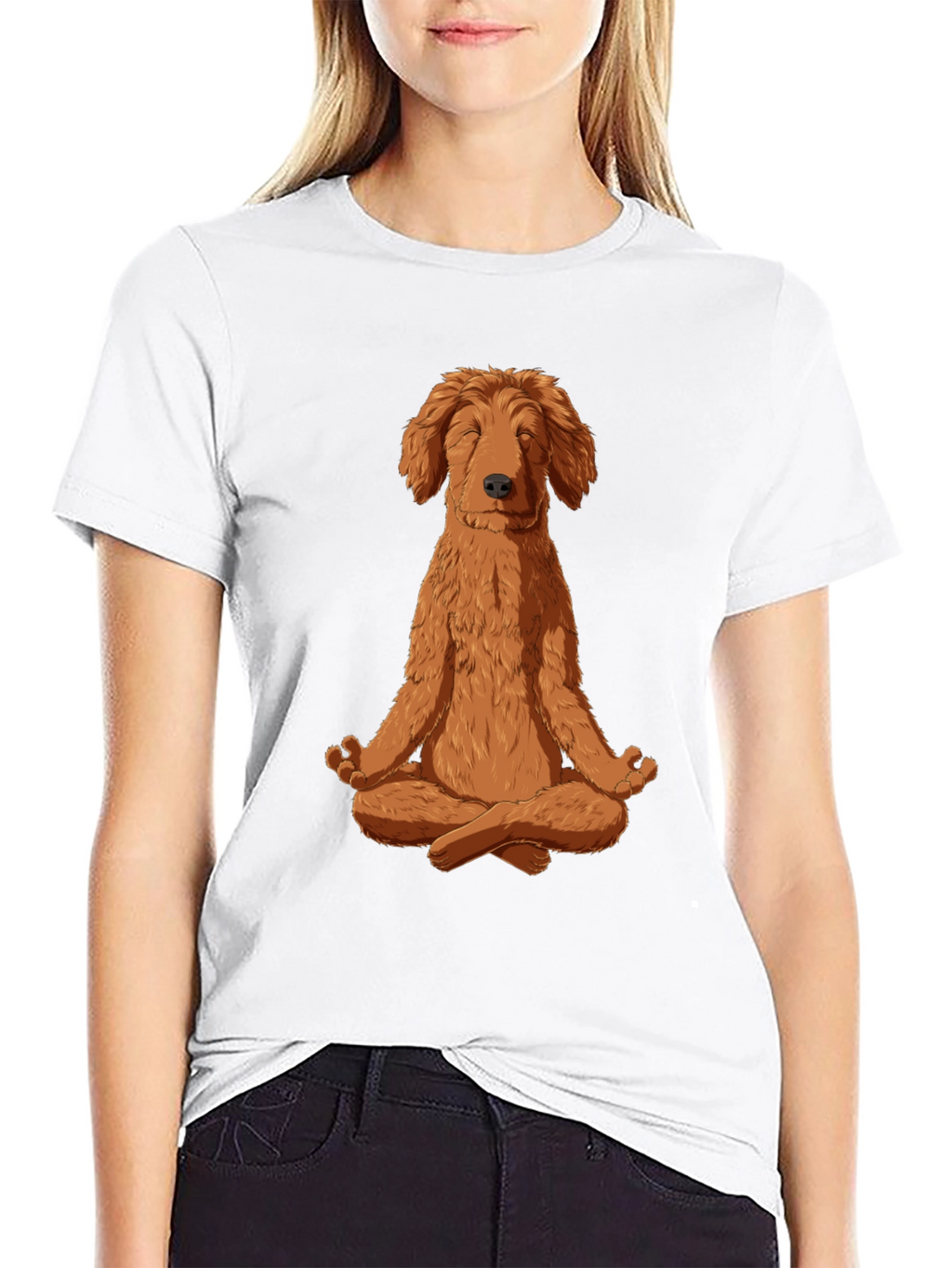 Meditating Dog Graphic Tee - Zen Dog T-Shirt