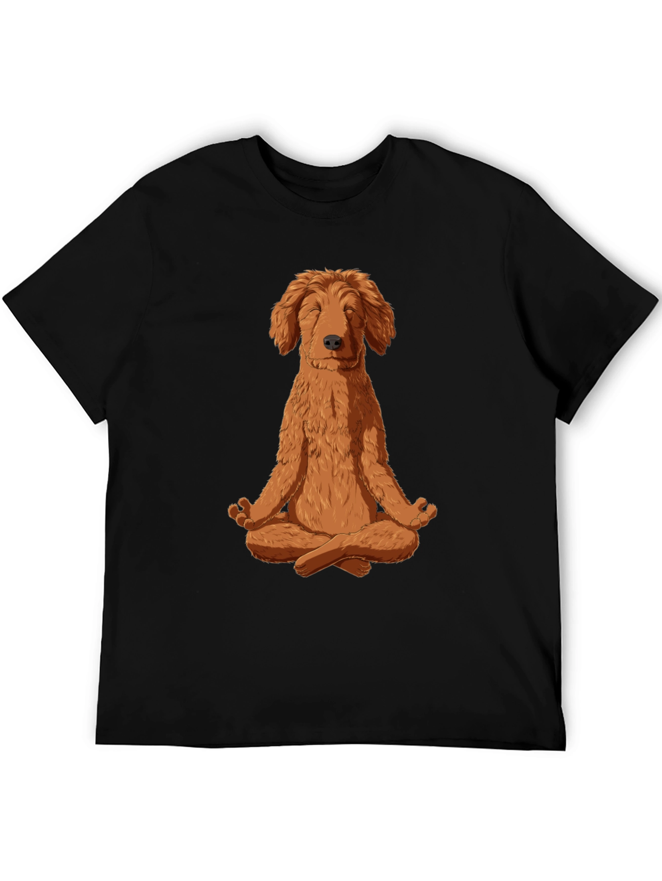 Meditating Dog Graphic Tee - Zen Dog T-Shirt