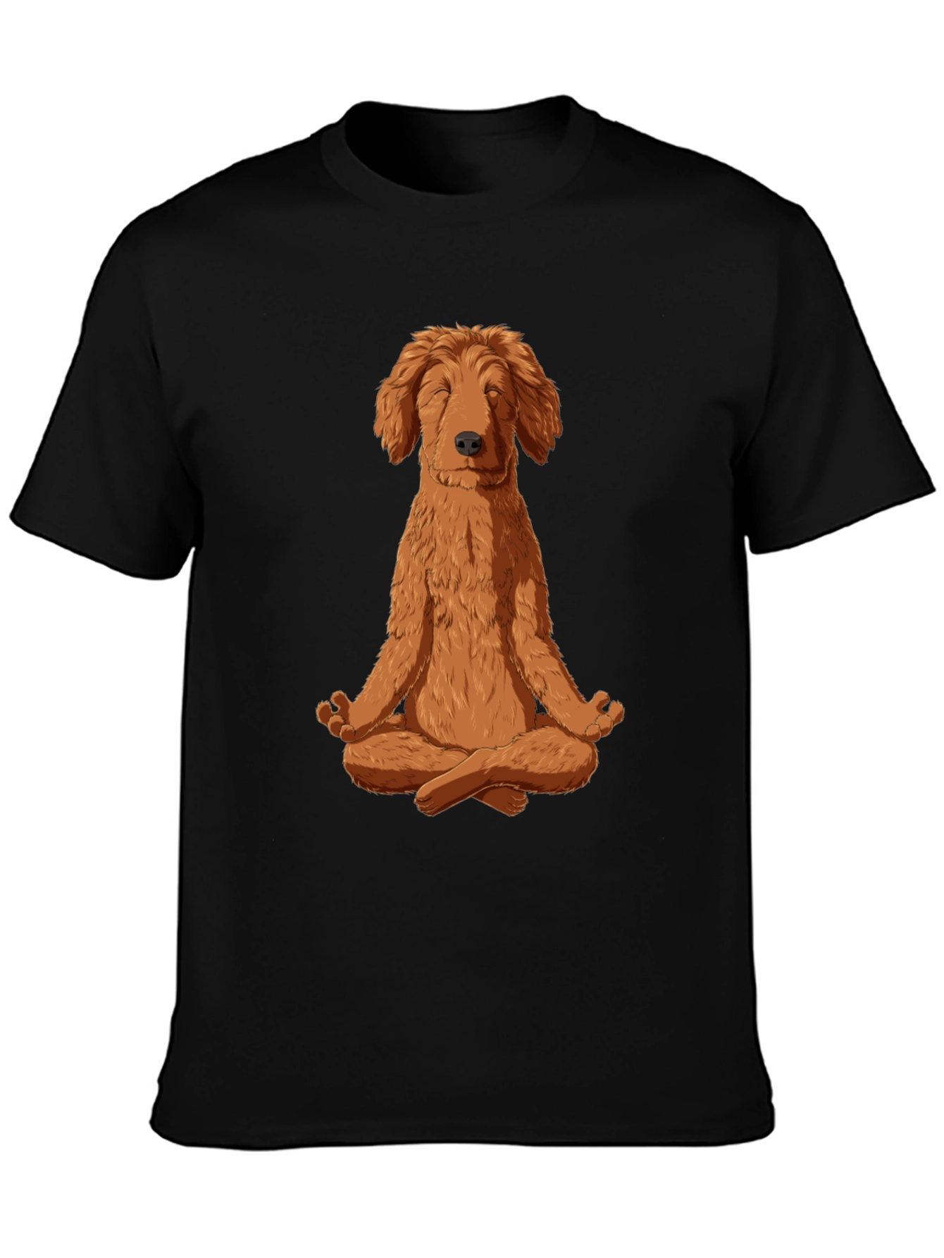 Meditating Dog Graphic Tee - Zen Dog T-Shirt