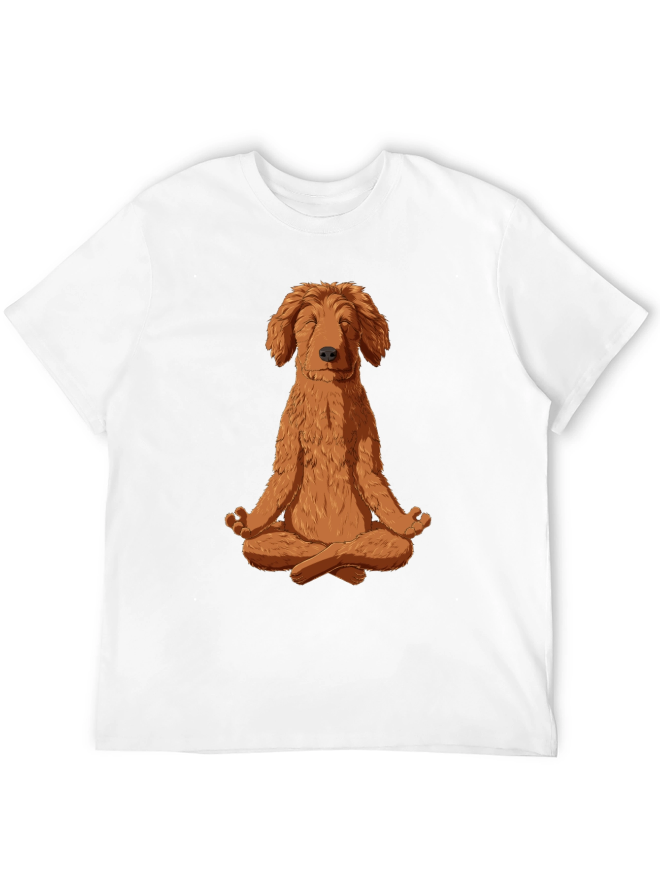 Meditating Dog Graphic Tee - Zen Dog T-Shirt