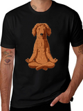 Meditating Dog Graphic Tee - Zen Dog T-Shirt