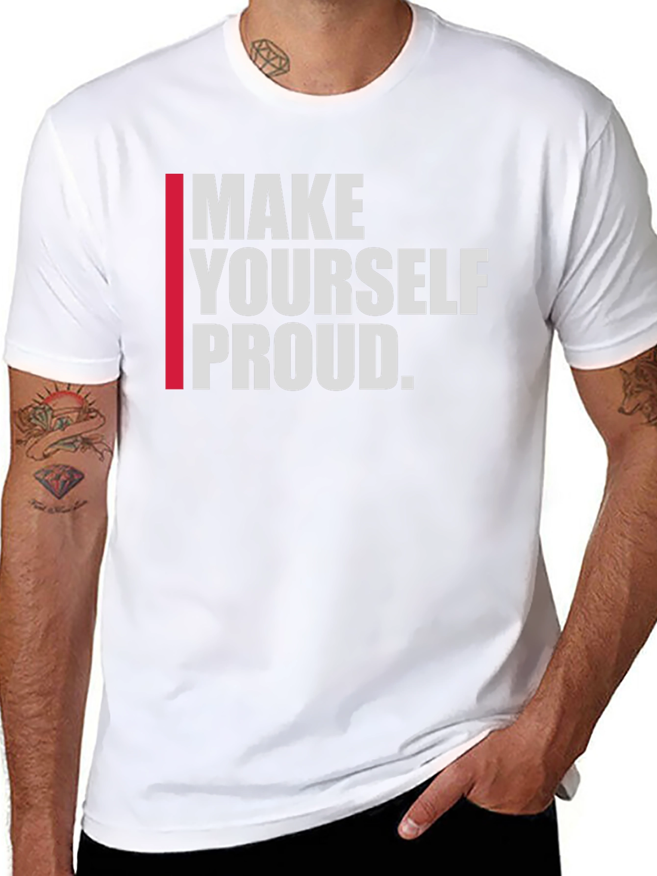 Motivational Make Yourself Proud Graphic Tee