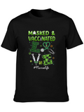 Masked & Vaccinated Nurse T-Shirt - St. Patricks Day