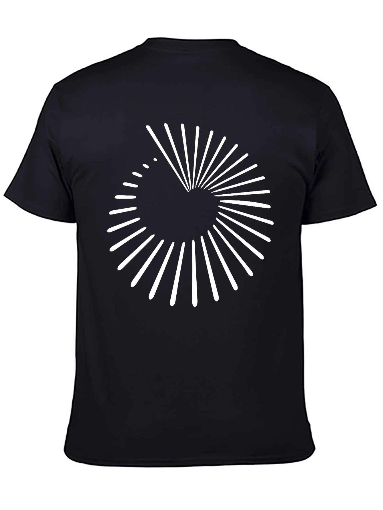 Abstract Graphic Tee - Modern Spiral Design