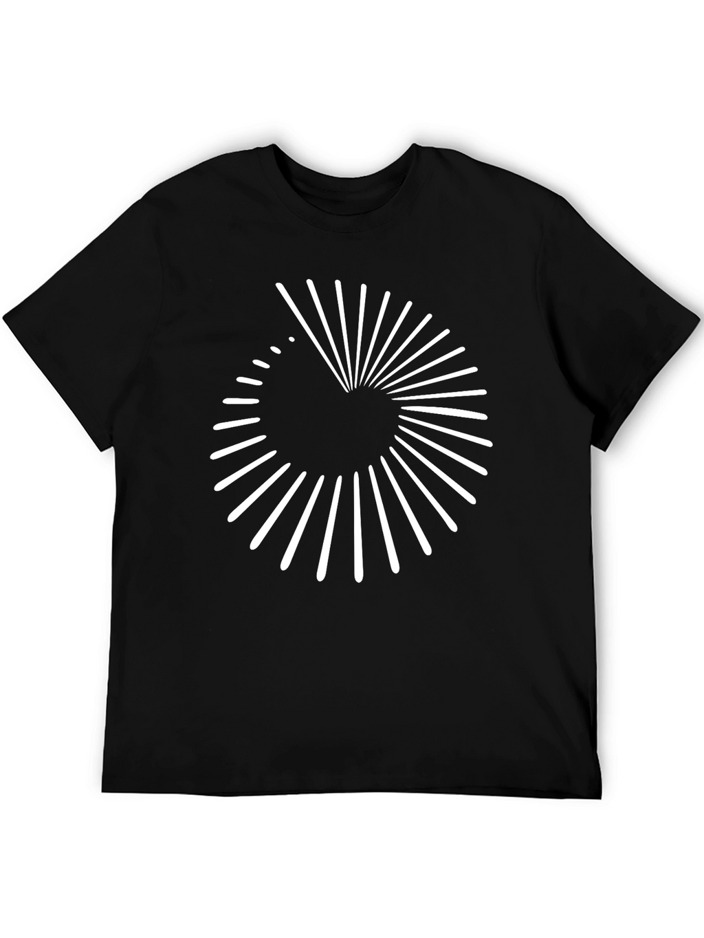 Abstract Graphic Tee - Modern Spiral Design