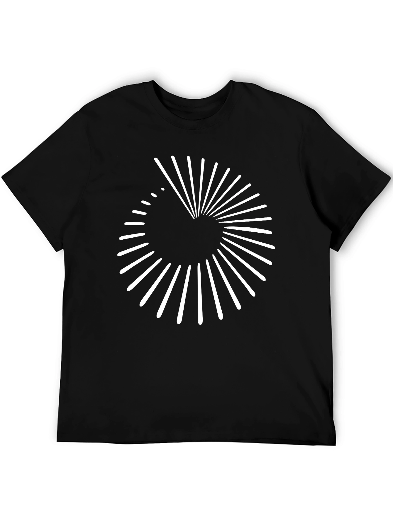 Abstract Graphic Tee - Modern Spiral Design