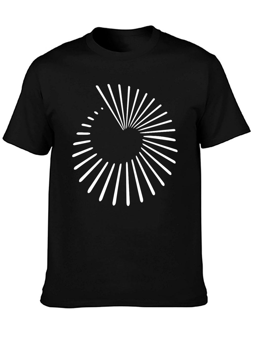 Abstract Graphic Tee - Modern Spiral Design