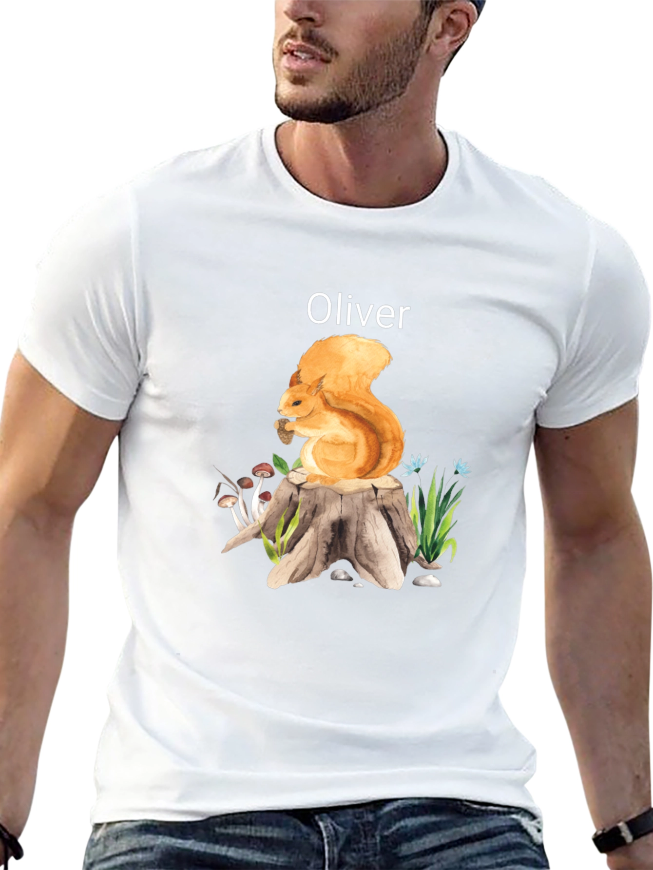 Oliver Squirrel Tee - Nature Lovers Shirt