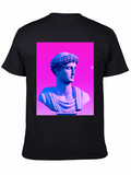 Ancient Bust Graphic Tee - Modern Art T-Shirt