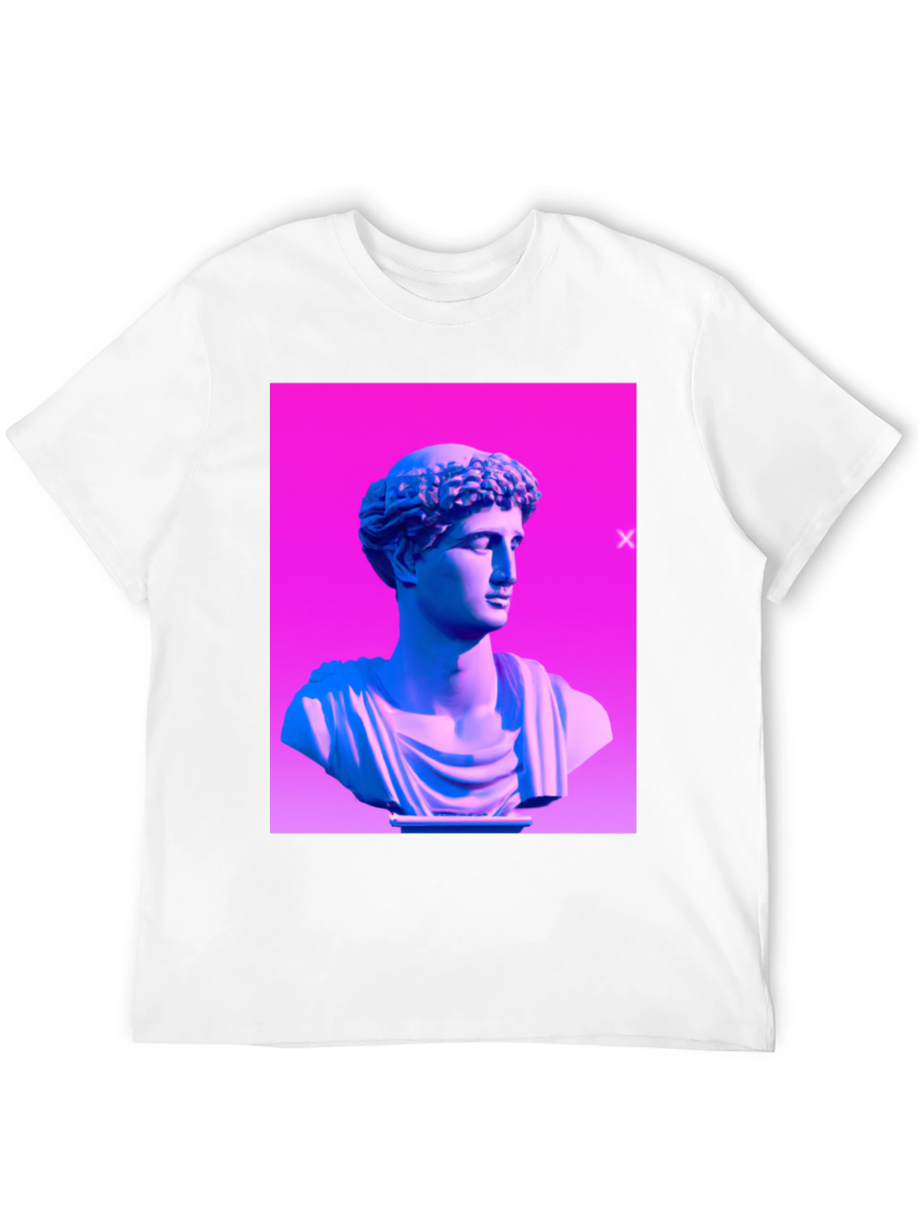 Ancient Bust Graphic Tee - Modern Art T-Shirt