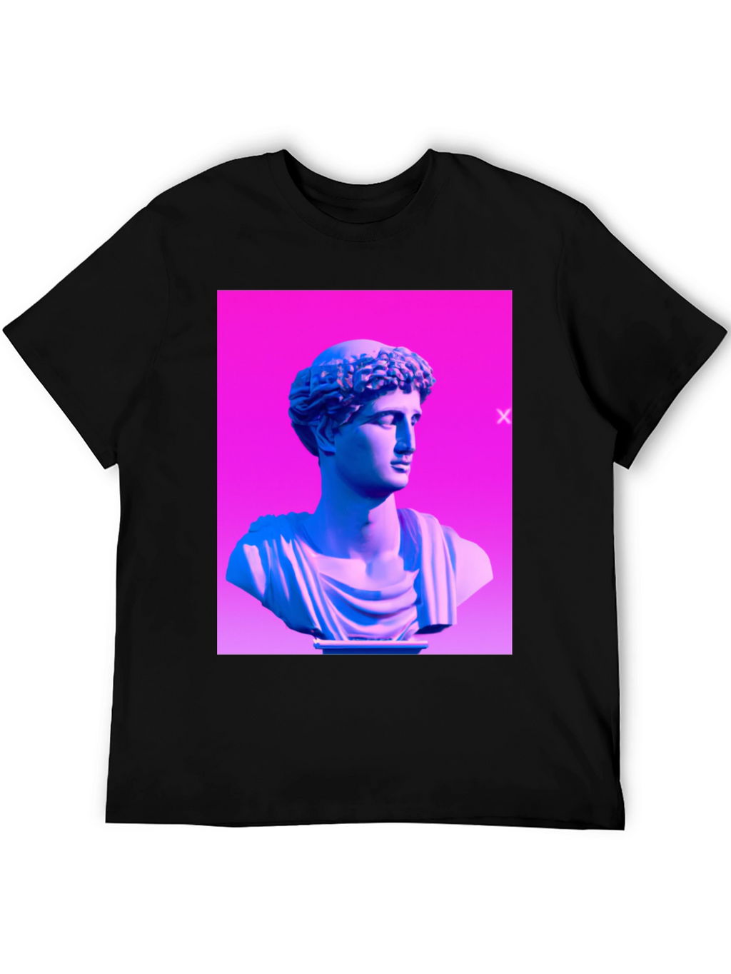 Ancient Bust Graphic Tee - Modern Art T-Shirt