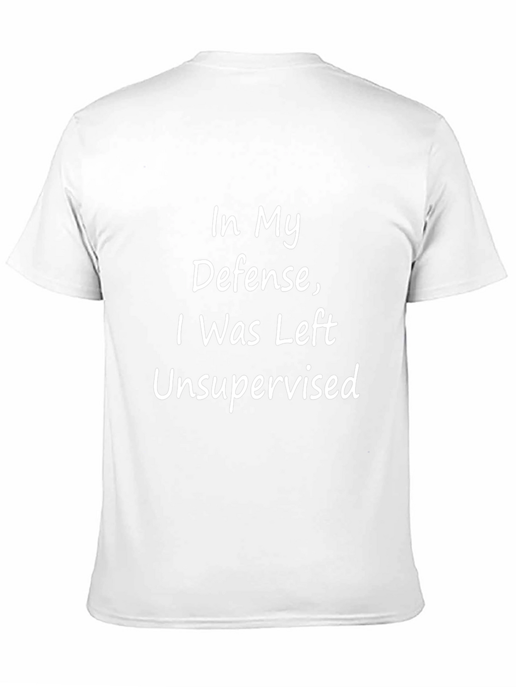 Funny Unsupervised Mens Black Graphic T-Shirt